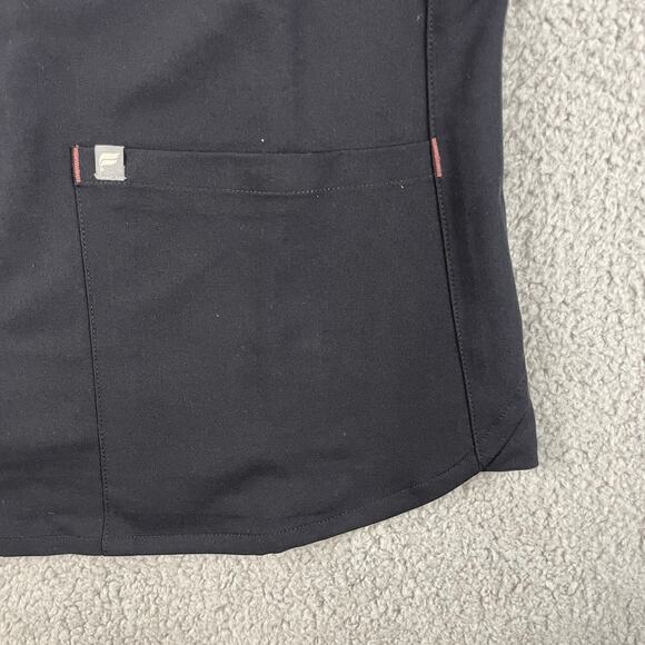 Fabletics Men's XS Black Polyester Viscose Short Sleeve Scrub Top *Flaw - Picture 5 of 11